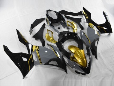 Cheap 2018-2024 Kawasaki Ninja 400 Motorcycle Fairings - Nardo Grey Gold Black