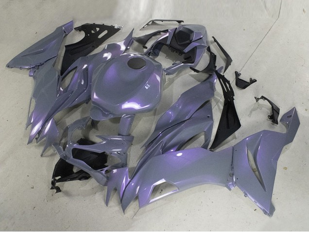 2019-2022 Kawasaki ZX6R Motorcycle Fairings - Chameleon Grey Dazz Pearl Purple