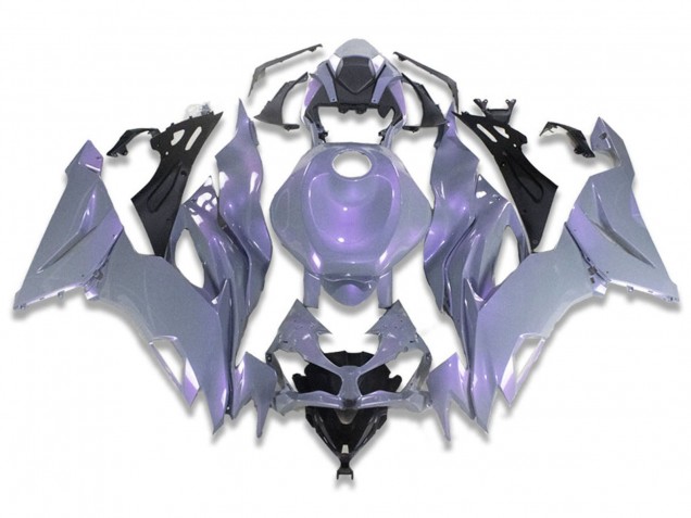 2019-2022 Kawasaki ZX6R Motorcycle Fairings - Chameleon Grey Dazz Pearl Purple