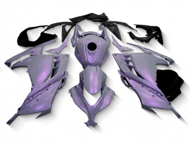 Cheap 2013-2024 Kawasaki EX300 Motorcycle Fairings - Chameleon Grey Dazz Pearl Purple