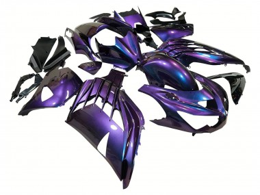 Cheap 2012-2024 Kawasaki ZX14R ZZR1400 Motorcycle Fairings - Chameleon Blue Purple