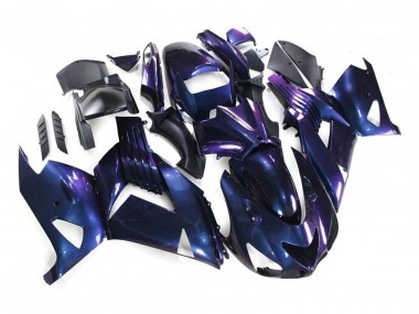 Cheap 2006-2011 Kawasaki ZX14R ZZR1400 Motorcycle Fairings - Chameleon Blue Purple