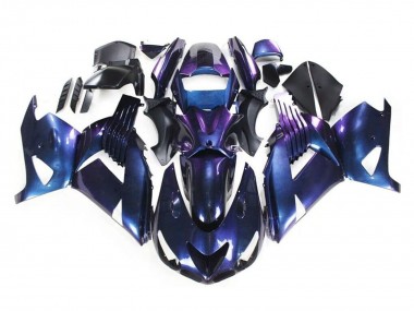 Cheap 2006-2011 Kawasaki ZX14R ZZR1400 Motorcycle Fairings - Chameleon Blue Purple