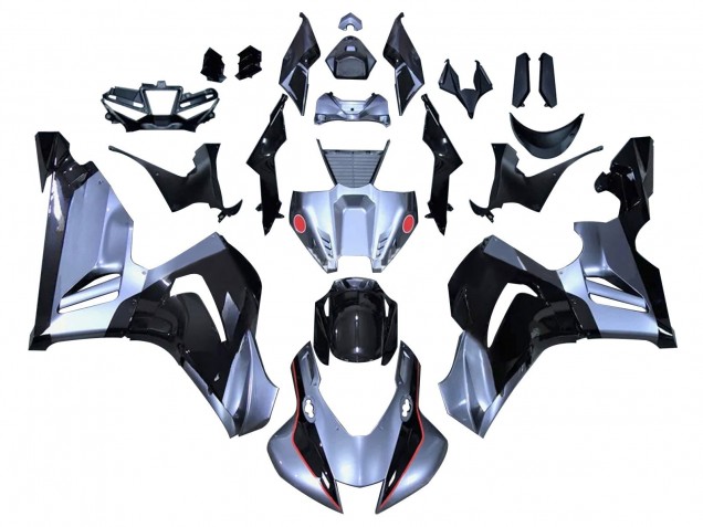 2020-2023 Honda CBR1000RR-R Motorcycle Fairings - Silver Glossy Black