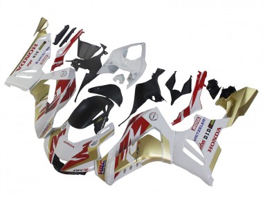Cheap 2020-2023 Honda CBR1000RR-R Motorcycle Fairings - White Red Gold Motul HRC