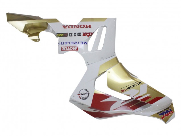 2020-2023 Honda CBR1000RR-R Motorcycle Fairings - White Red Gold Motul HRC
