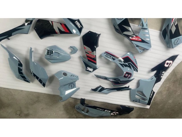 2020-2023 Honda CBR1000RR-R Motorcycle Fairings - Nardo Grey Glossy Black HRC 9