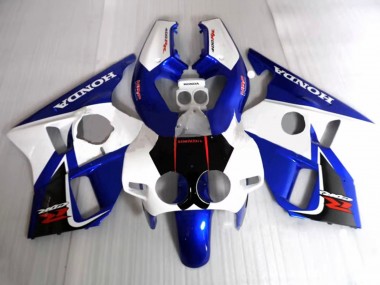 Cheap 1987-1989 Honda CBR400RR NC23 Motorcycle Fairings - White Blue HRC