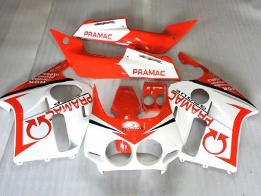Cheap 1987-1989 Honda CBR400RR NC23 Motorcycle Fairings - Orange White Pramac