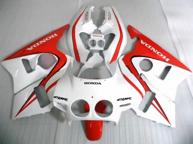 Cheap 1987-1989 Honda CBR400RR NC23 Motorcycle Fairings - White Red