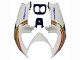 1990-1999 Honda CBR400RR NC29 Motorcycle Fairings - White Gold Red Dark Blue Rothmans