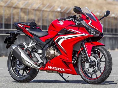 Cheap 2022 Honda CBR400R Motorcycle Fairings - Red White Glossy Black Stripe