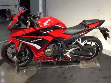 Cheap 2022 Honda CBR400R Motorcycle Fairings - Red White Glossy Black