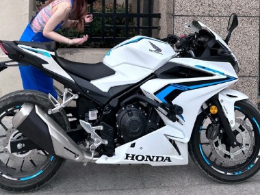 Cheap 2022 Honda CBR400R Motorcycle Fairings - White Blue
