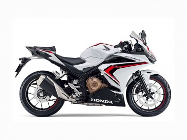 Cheap 2022 Honda CBR400R Motorcycle Fairings - White Red Glossy Black