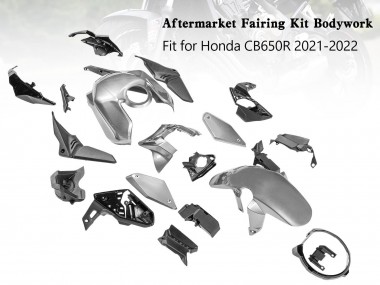 Cheap 2019-2022 Honda CB650R Motorcycle Fairings - Silver