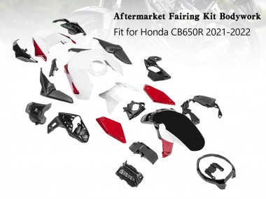 Cheap 2019-2022 Honda CB650R Motorcycle Fairings - Black Red White