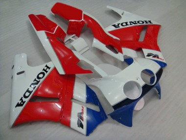 Cheap 1988-1992 Honda VFR400R NC30 Motorcycle Fairings - White Red Blue