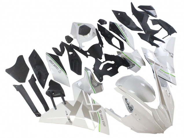 2015-2022 Kawasaki Ninja H2 Motorcycle Fairings - White Silver Green