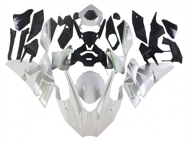 2015-2022 Kawasaki Ninja H2 Motorcycle Fairings - White Silver Green