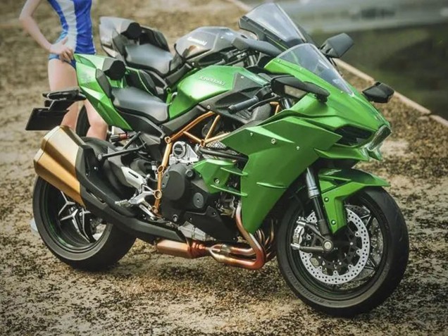 2015-2022 Kawasaki Ninja H2 Motorcycle Fairings - Green