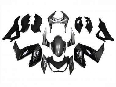 Cheap 2015-2016 Kawasaki Z250/Z300 Motorcycle Fairings - Glossy Black Grey