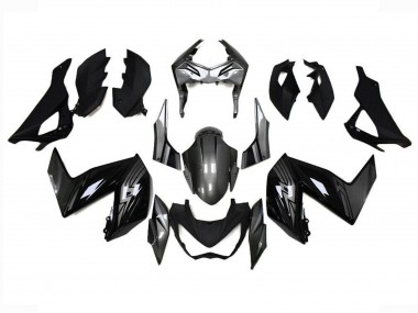 Cheap 2015-2016 Kawasaki Z250/Z300 Motorcycle Fairings - Glossy Black Grey
