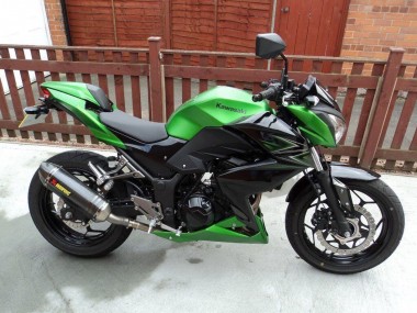 Cheap 2015-2016 Kawasaki Z250/Z300 Motorcycle Fairing - Green Matte Black