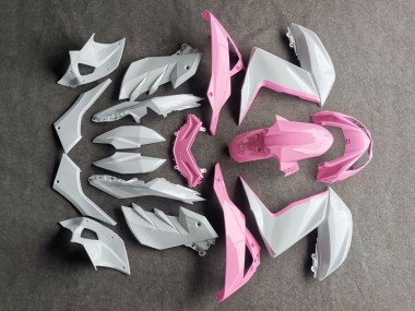 Cheap 2015-2016 Kawasaki Z250/Z300 Motorcycle Fairings - White Pink