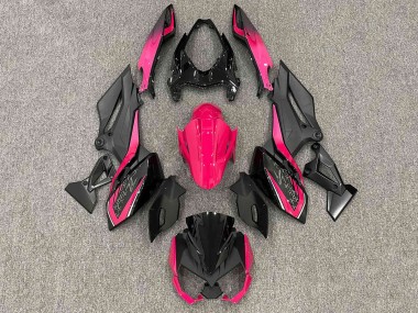 Cheap 2018-2024 Kawasaki Z400 Motorcycle Fairings - Matte Black Bright Pink