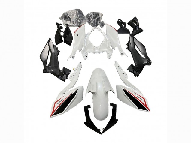 2018-2024 Kawasaki Z400 Motorcycle Fairings - White Red Black