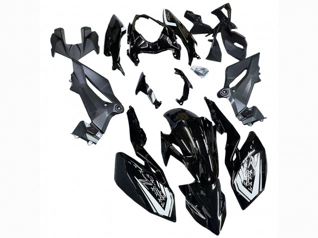 2018-2024 Kawasaki Z400 Motorcycle Fairings - Glossy Black