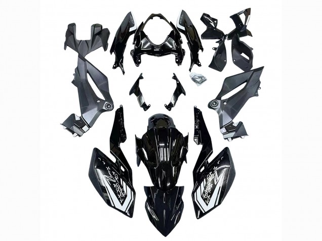 2018-2024 Kawasaki Z400 Motorcycle Fairings - Glossy Black