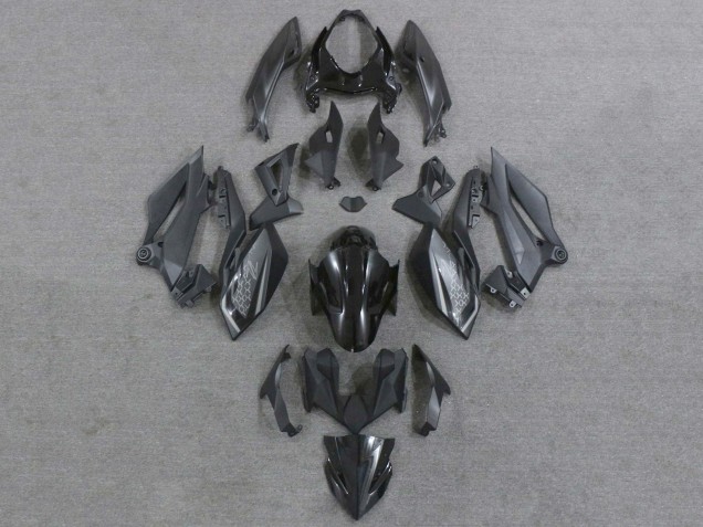 2018-2024 Kawasaki Z400 Motorcycle Fairings - Matte Black Glossy Black