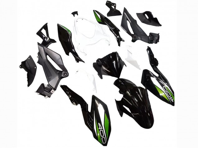 2018-2024 Kawasaki Z400 Motorcycle Fairings - White Glossy Black Green