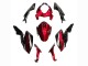 2018-2024 Kawasaki Z400 Motorcycle Fairings - Candy Red Glossy Black