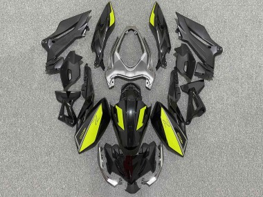 Cheap 2018-2024 Kawasaki Z400 Motorcycle Fairings - Matte Black Yellow