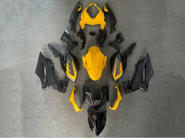 2018-2024 Kawasaki Z400 Motorcycle Fairings - Yellow Black