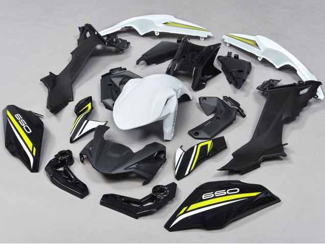 2017-2019 Kawasaki Ninja Z650 Motorcycle Fairings - Black White Yellow