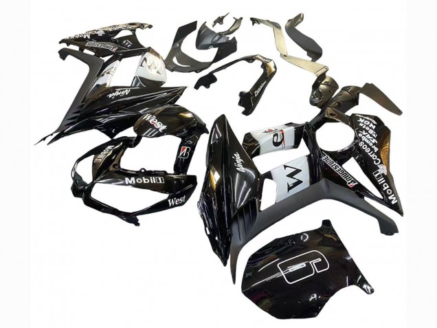 2010-2016 Kawasaki Z1000SX Motorcycle Fairings - Glossy Black Gold White Mobil West