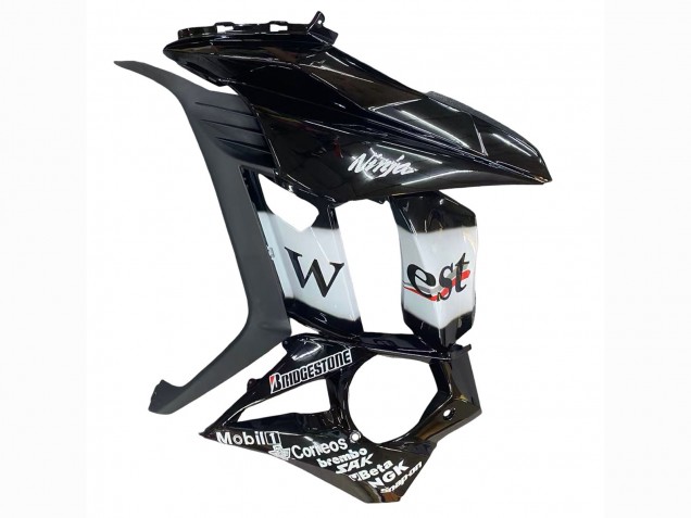 2010-2016 Kawasaki Z1000SX Motorcycle Fairings - Glossy Black Gold White Mobil West