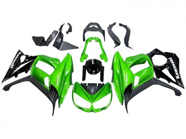 Cheap 2010-2016 Kawasaki Z1000SX Motorcycle Fairings - Glossy Black Matte Black Green