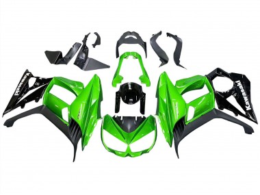 Cheap 2010-2016 Kawasaki Z1000SX Motorcycle Fairings - Glossy Black Matte Black Green