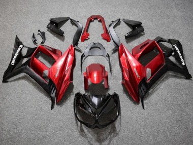 Cheap 2010-2016 Kawasaki Z1000SX Motorcycle Fairings - Red Glossy Black