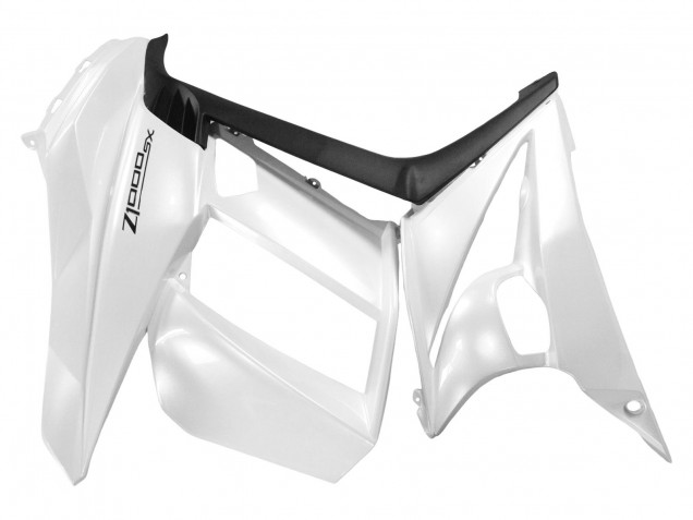 2010-2016 Kawasaki Z1000SX Motorcycle Fairings - Pearl White Black