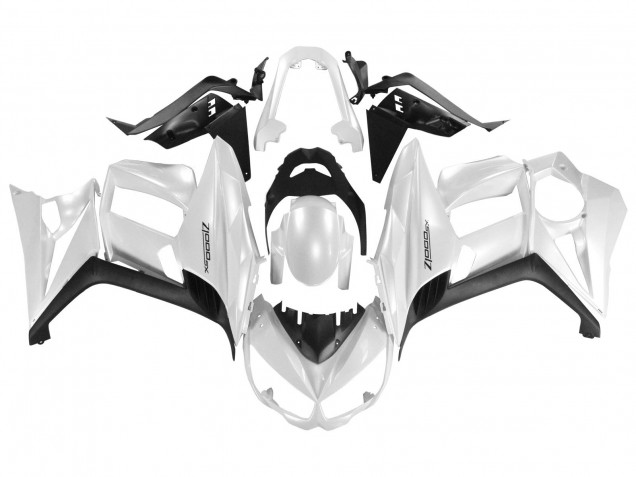 2010-2016 Kawasaki Z1000SX Motorcycle Fairings - Pearl White Black