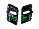 1993-2007 Kawasaki ZZR400 Motorcycle Fairings - Green Glossy Black Green Monster Elf Touch4 Bridgestone