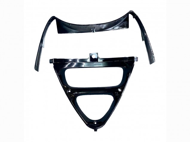 1993-2007 Kawasaki ZZR400 Motorcycle Fairings - Green Glossy Black Green Monster Elf Touch4 Bridgestone