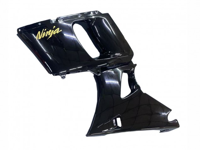 1993-2007 Kawasaki ZZR400 Motorcycle Fairings - Glossy Black Gold Ninja