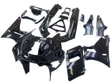 Cheap 1998-2003 Kawasaki ZZR600 Motorcycle Fairings - Glossy Black Gold Ninja